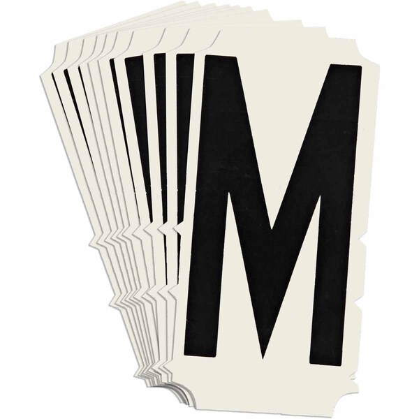 Brady Quik-Align 6450 Series Polyester 2 in Lbl Legend: M Black 10PK 6450P-M - main